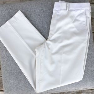 LANDS’ END Traditional Fit Flat Front Khaki Pants